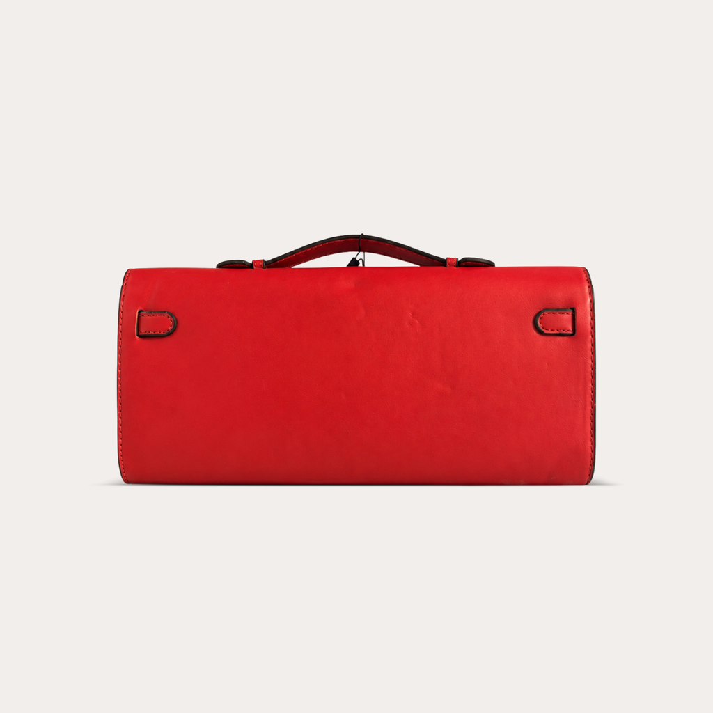 Elegant Golden Lock Clutch Bag