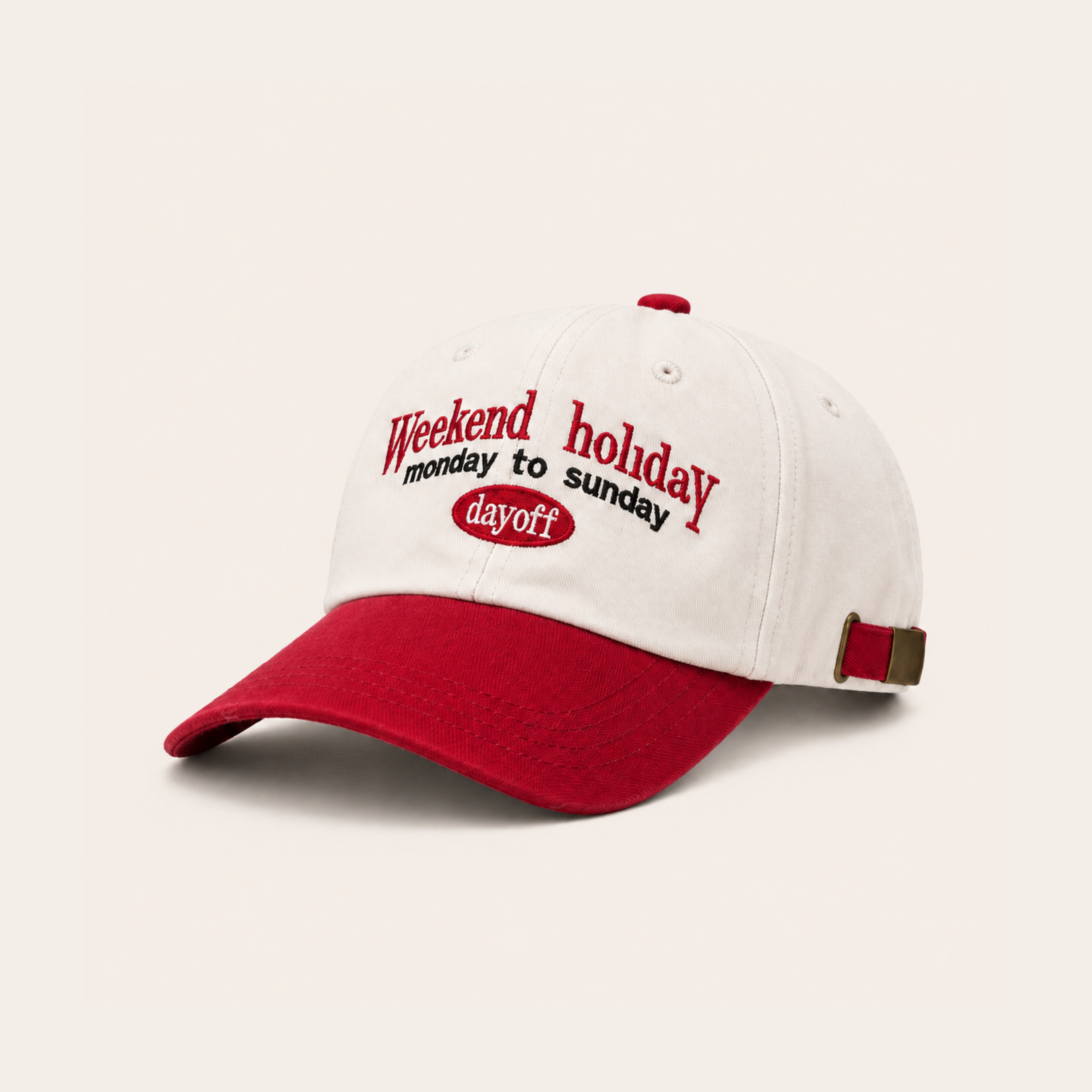 Weekend Holiday Embroidered Baseball Cap
