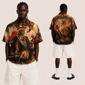 Historical Battle Art Print Turkish Shirt